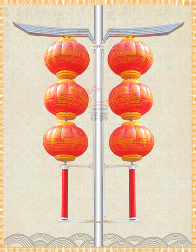 LED上合燈籠三連串 白天